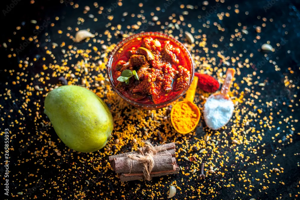 homemade mango pickles